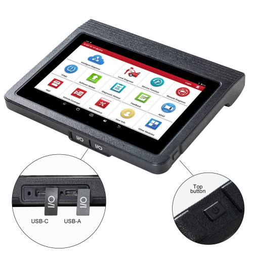 2024 Global Version LAUNCH X431 V+ V5.0 Car Diagnostic Scanner Bidirectional 37+ Services, AutoAuth FCA SGW Supports Topology Mapping