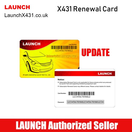 One Year Online Software Update Service for Launch X431 PAD VII Passenger Vehicle