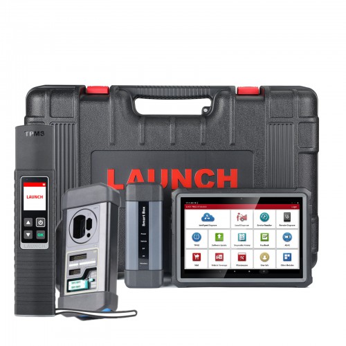 Launch X431 Pro5 Full System Scanner with X-PROG3 Key Programmer & TSGUN TPMS Tool (or MCU3 Adapter for Benz All Keys Lost and ECU TCU Reading)