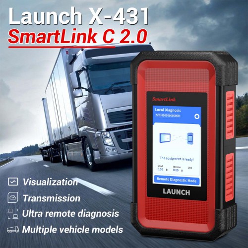 Launch X-431 SmartLink C 2.0 Heavy-duty Truck Module Overseas Online Standard Configuration
