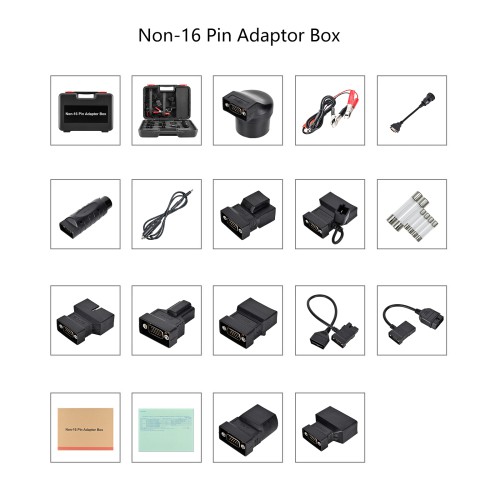 LAUNCH X431 PAD VII Non-16 Pin Adaptor Box With 16 Kinds of Accessories