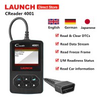 LAUNCH Creader 4001 CR4001 OBD2 Scanner for Turning Off Check Engine Light Reads and Clears Engine Fault Codes pk Creader V+ Autel AL319