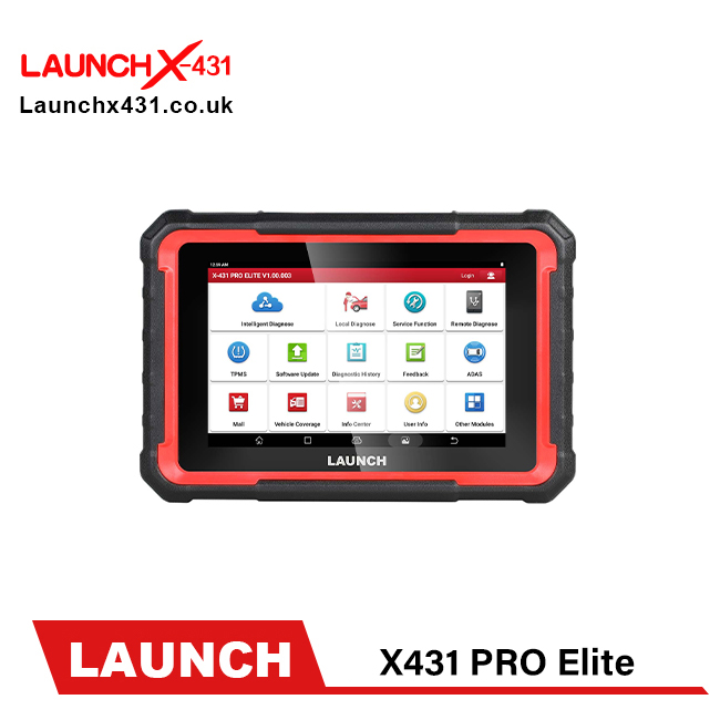 Launch X431 PRO Elite 8" Auto Full Functional Bidirectional Scanner with CANFD&DOIP, 37+ Resets, FCA AutoAuth, Full System Scanner